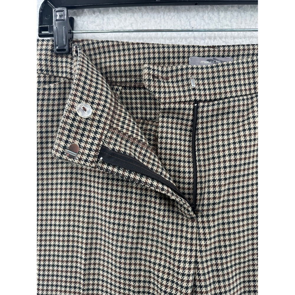 Maurices Slim Boot Mid Rise Houndstooth Pants Women's Size 16 Regular - Picture 12 of 14